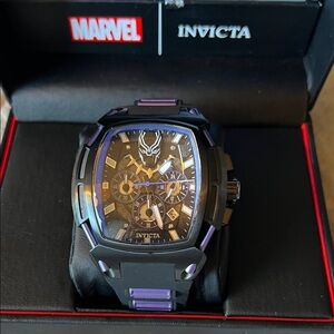 Invicta x Marvel Black Panther Limited Edition Chronograph Watch NIB